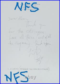 Charlie Boy Watts Rolling Stones Ink Signed Autographed To America 5X7 Photo