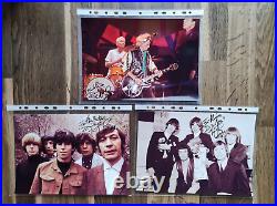 Charlie Watts 3 x autographs autograph Rolling Stones original signed 20x30