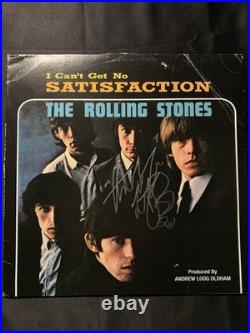 Charlie Watts AUTOGRAPH SIGNED Rolling Stones Vinyl I Can't Get No Satisfaction