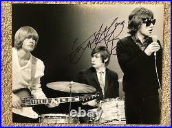 Charlie Watts Authentic Hand Signed 10x8 Photograph Rolling Stones With Mick Brian