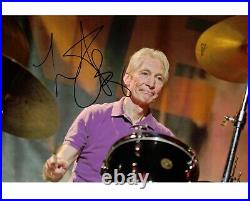 Charlie Watts Autographed Signed 8 X 10 Photo With COA The Rolling Stones