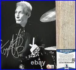 Charlie Watts Autographed Signed ROLLING STONES Drummer Signed 8x10 Photo #2 BAS