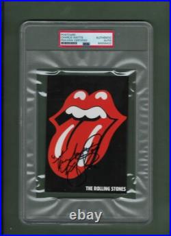 Charlie Watts Autographed Signed Rolling Stones 4x6 Postcard PSA/DNA Certified Charlie Watts Autographed Signed Rolling Stones 4x6 Postcard PSA/DNA Certified