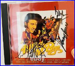 Charlie Watts Bill Wyman Kenney Jones signed CD The Rolling Stones autograph