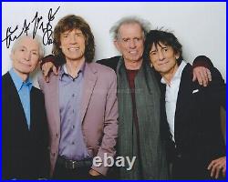 Charlie Watts HAND SIGNED 8x10 Photo, Autograph, The Rolling Stones Drummer F