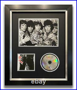 Charlie Watts Hand Signed Framed CD Display The Rolling Stones Sticky Finger