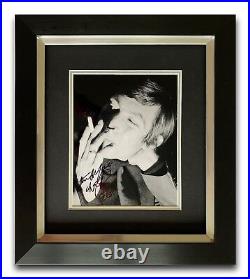 Charlie Watts Hand Signed Framed Photo Display Rolling Stones 2