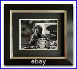 Charlie Watts Hand Signed Framed Photo Display Rolling Stones 3