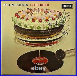 Charlie Watts Hand Signed Let It Bleed Vinyl The Rolling Stones Music Autograph