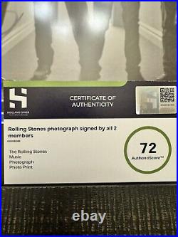 Charlie Watts & Keith Richards of The Rolling Stones Signed -HSA Authenticated
