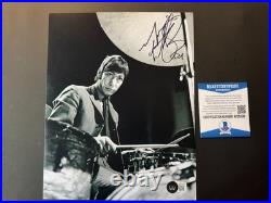 Charlie Watts Rare! Signed autographed Rolling Stones 8x10 photo Beckett BAS coa