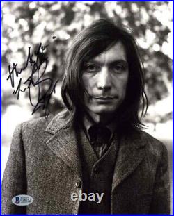 Charlie Watts Rolling Stones Autographed Signed 8x10 Photo Beckett BAS COA