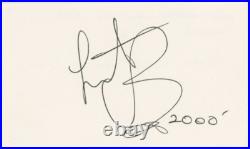 Charlie Watts Rolling Stones Autographed Signed Index Card AMCo COA 26095