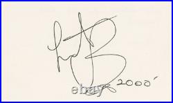 Charlie Watts Rolling Stones Autographed Signed Index Card AMCo COA 26095 Charlie Watts Rolling Stones Autographed Signed Index Card AMCo COA 26095