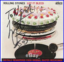 Charlie Watts Rolling Stones Drummer SIGNED Let It Bleed CD Cover AUTOGRAPHED