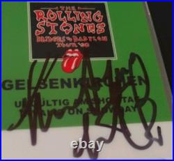 Charlie Watts Rolling Stones Drums Signed Autograph Bridges To Babylon Tour Pass