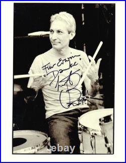 Charlie Watts (Rolling Stones) Large Photo Original Signed
