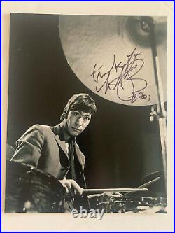Charlie Watts Rolling Stones Signed Autographed 8x10 Photo Beckett Certified #3