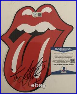 Charlie Watts Rolling Stones Signed Autographed 9x7 Sticker Beckett Certified