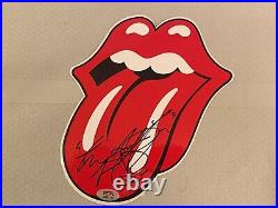 Charlie Watts Rolling Stones Signed Autographed 9x7 Sticker PSA Rock Pop Band