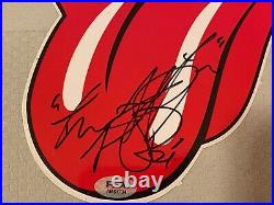 Charlie Watts Rolling Stones Signed Autographed 9x7 Sticker PSA Rock Pop Band