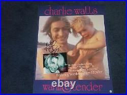 Charlie Watts Rolling Stones Signed Poster