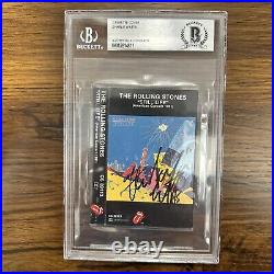 Charlie Watts Rolling Stones Signed Still Life Cassette Tape Beckett Bas Slab