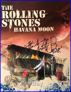 Charlie Watts Rolling Stones signed autographed 8x10 photo Havana Moon BECKETT