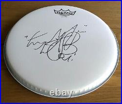 Charlie Watts SIGNED Remo 10 Coated Drum Skin Head The Rolling Stones Brand New