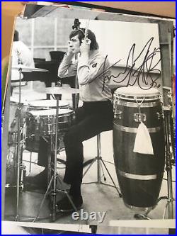 Charlie Watts Signed 10x8 Photo Autograph Rolling Stones Drums Music