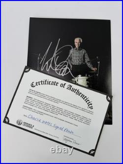 Charlie Watts Signed 8x10 Photo Rolling Stones Drummer Autograph In Person COA