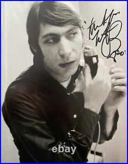 Charlie Watts Signed 8x10 Photo The Rolling Stones Autographed Drummer