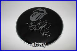 Charlie Watts Signed Autograph 10 Drumhead Rolling Stones Icon, Some Girls Acoa
