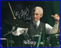 Charlie Watts Signed Autograph 8x10 Photo Legend, Rolling Stones Drummer, Rare
