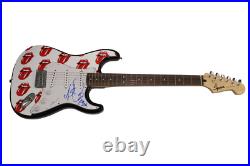 Charlie Watts Signed Autograph Custom Fender Electric Guitar Rolling Stones Jsa