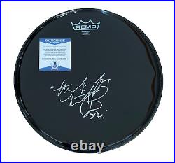 Charlie Watts Signed Autograph Drum Head The Rolling Stones Beckett Bas Coa 3
