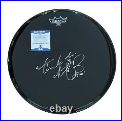 Charlie Watts Signed Autograph The Rolling Stones Drumhead Beckett Bas Coa 6