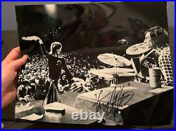 Charlie Watts Signed Autographed 11x14 Glossy Photo The Rolling Stones Mick