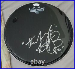 Charlie Watts Signed Autographed Rolling Stones Black Evans Drumhead Jsa Ll62807