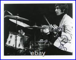 Charlie Watts- Signed B&W Photograph MINT! (The Rolling Stones drummer)