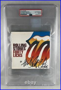 Charlie Watts Signed CD Cover PSA/DNA The Rolling Stones 1 COA
