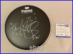 Charlie Watts Signed Drumhead Drum Autographed Auto COA Rolling Stones Rock Band