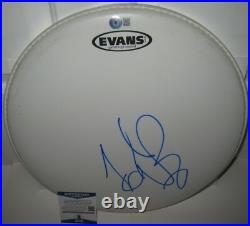 Charlie Watts Signed Drumhead The Rolling Stones Rock Autograph Beckett Coa