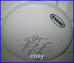 Charlie Watts Signed Drumhead The Rolling Stones Rock Autograph Jsa Loa