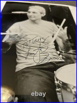 Charlie Watts Signed Large Photo Dedicated Rolling Stones