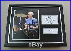 Charlie Watts Signed Photo Framed 16x12 Rolling Stones Autograph Display + COA