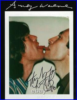 Charlie Watts Signed Photo Rolling Stones Autografo Andy Warhol Polaroid Coa