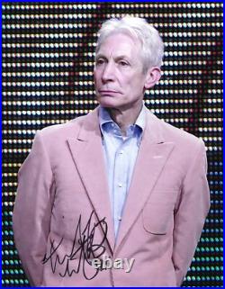 Charlie Watts Signed The Rolling Stones 10x8 Photo ACOA