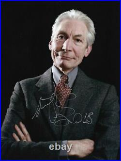 Charlie Watts The Rolling Stones Hand Signed Autograph Photograph 8x10 COA