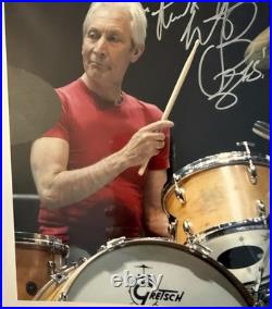 Charlie Watts The Rolling Stones Hand Signed Photo Music Autograph Memorabila Charlie Watts The Rolling Stones Hand Signed Photo Music Autograph Memorabila